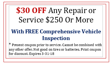 $30 OFF any repair or service $250 or more