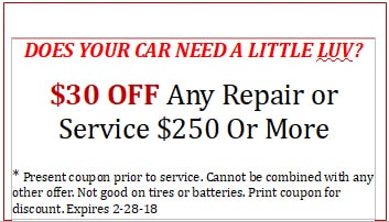 DOES YOUR CAR NEED A LITTLE LUV?